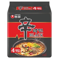 신라면 블랙 134g, 4개