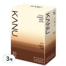 KANU 漸層奶香雙倍濃縮拿鐵咖啡, 13.5g, 30條, 3盒