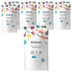 아토앤오투 1종 젖병 & 주방세제 리필 무향, 480g, 6개 480g, 6개