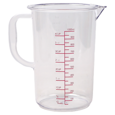 Cooking Plus PC塑膠量杯, 混色, 1000ml, 1個