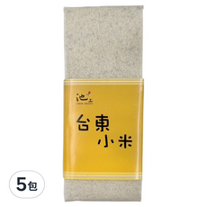 池上鄉農會 台東小米 5包入 (300g/包) | 台東小米、營養豐富、健康首選, 5包
