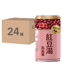 泰山 TAISUN 100%無添加紅豆湯330g*24罐裝，台灣紅豆，健康美味，即開即食，暖心滋補, 330g, 24罐