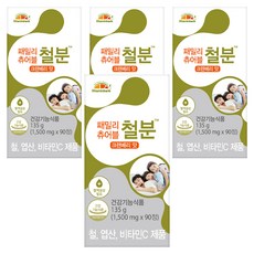 Vitaminbank 補鐵咀嚼錠 蔓越莓口味, 90顆, 4罐