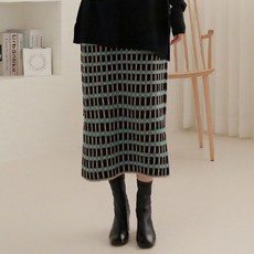 비나인 여성용 레이더 니트스커트
