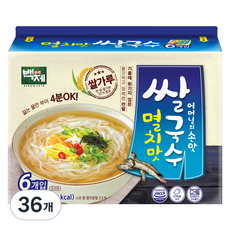 백제 멸치맛 쌀국수 6개입, 552g, 6개