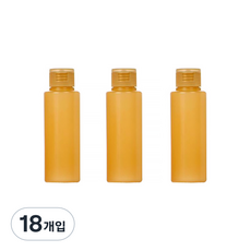 더자카 베이직 똑딱 공병 100ml, 18개입, 살구