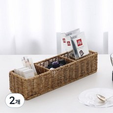 Nature Living Daisy Garden 天然隔斷藤籃 3 S, 混色, 2個