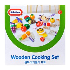 little tikes 兒童廚房切菜遊戲組 29入, 原木製玩具, 訓練小肌肉發展