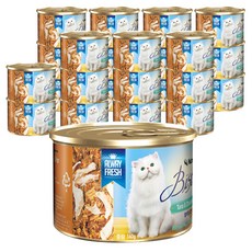 고양이 간식 캔-추천-뉴트리나 참치와 닭안심 고양이용 비스트로 캔, 160g, 24개입