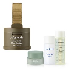 마몽드 팡팡 헤어 섀도우 3.5g + 아모레퍼시픽 기초케어 3종, 2호 라이트 브라운, 1세트