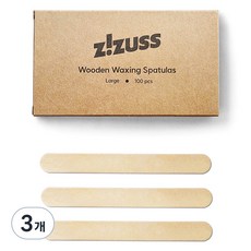 ZiZUSS 美體蠟用木質抹棒 L號 100支組, 3個