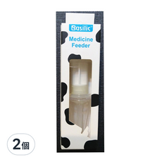 Basilic 貝喜力克長嘴型餵藥器2入組, 柔軟矽膠材質, 避開味蕾設計, 寶寶輕鬆服藥, 2個