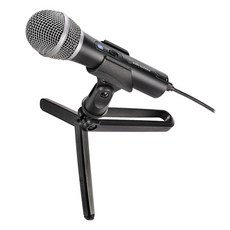 audio-technica 鐵三角 心型動圈式USB XLR麥克風, 高效能AD轉換器, 精密振膜設計, 內建耳機接頭, 附桌上型折疊式三腳支架, ATR2100x-USB