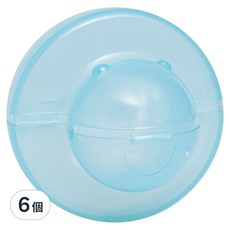 Keepsie 美國奇蹟 奶嘴專用盒, 美國製造 安全無毒, 適用於PHILIPS香草奶嘴系列/Wubbanub奶嘴/Dr.Brown's Lovey奶嘴, 粉藍, 6個