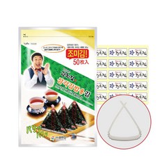 광천김 달인 김병만의 삼각김밥용 조미김 50p + 삼각틀, 60g, 1개
