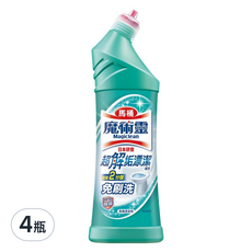Kao 花王 Magiclean 魔術靈 殺菌瞬潔馬桶清潔劑 一般款, 2分鐘馬桶除垢, 免刷洗, 99.9%除菌, 500ml, 4瓶