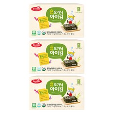 베베스트 처음먹는 오가닉 아이김 10p, 13g, 3개, 퓨어