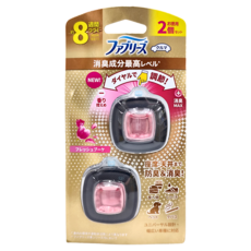 febreze 風倍清 夾式車用出風口消臭芳香劑 2個, 清新花束, 1組