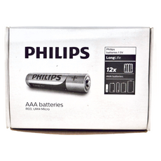 PHILIPS 飛利浦 4號碳鋅電池, 48顆, 1組