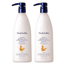 유아용 누들앤부 대용량 킨더 3 in 1 샴푸 린스 & 워시, 473ml, 2개 473ml, 2개