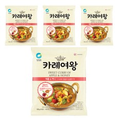 대상 청정원 카레여왕 애플&허니 사과와 벌꿀의 달콤한맛, 108g, 4개