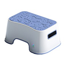 YoGoMoJi 多功能增高防滑浴室防滑安全腳踏凳, 海洋藍, 1個