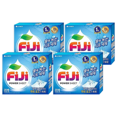 LG 生活健康 Fiji 飛漬 一紙淨洗衣紙, 20枚入 POWER SHEET, 20張, 4盒