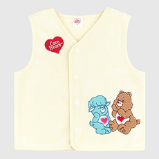 Care Bears 童款溫柔小羊&小熊刺繡天鵝絨背心