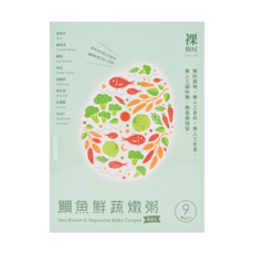 裸廚房 大寶寶粥 5包 - 鯛魚鮮蔬口味, 嚴選在地食材，安心食用, 可常溫保存，方便外出攜帶, 鯛魚鮮蔬, 800g, 1盒