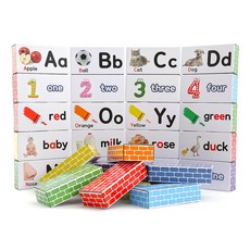 Edu play 英語紙磚塊 中型 50入, 混色