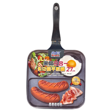 MiyAco 米雅可 黑晶三合一多功能平煎鍋, 27cm, 1個