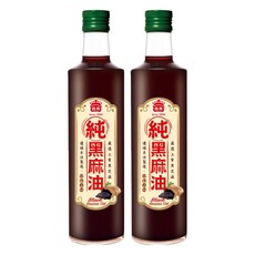 義美 100%純黑麻油, 500毫升, 2瓶