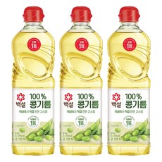 CJ BEKSUL 白雪 大豆油, 500ml, 3個