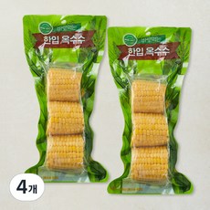 송이애 한입 옥수수, 250g, 4개, 1개입