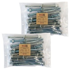 Inno Tools 混凝土楔形錨栓 鍍鋅 10mm x 150mm 1141, 24個