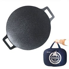 키친아트 라운드 멀티 캠핑 그리들팬 + 전용가방 세트, 25cm