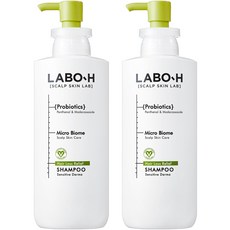 [비건라이프] 라보에이치 저자극 민감더마 탈모증상 완화 샴푸, 400ml, 2개 2개, 400ml