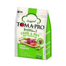 TOMA-PRO 優格 成犬 小顆粒乾飼料 羊肉+米, 1.5公斤, 毛髮柔亮配方, 羊肉 + 米, 1.5kg, 1袋