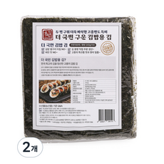 더국민 두번구운 고흥 김밥용 김 100p, 240g 이내, 2개