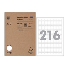 폼텍 레이져 잉크젯 라벨 LS-3216, 216칸, 1개입