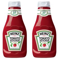 Heinz 亨氏 蕃茄醬, 美國原裝進口家庭號新包裝 倒立瓶, 1.123L, 2瓶