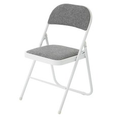 접이식 의자-추천-코멧 패브릭 쿠션 접이식 의자, 그레이