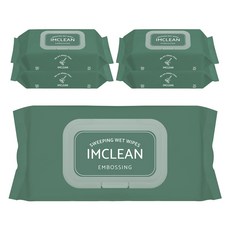 아임클린 물걸레청소포 25매 라임향 특대형 캡형 100g, 5개