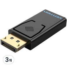 벤션 DP to HDMI 변환 젠더, 3개