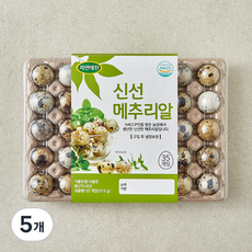 자연애찬 신선 메추리알 35구, 315g, 5개