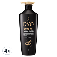 려 홍진단 검은콩 모근영양 샴푸 약산성 화이트플로럴향, 4개, 820ml