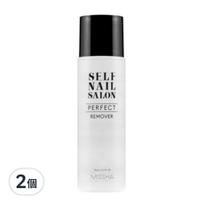 MISSHA 完美沙龍卸甲液 110ml 2入組-溫和卸甲、保濕滋潤、快速卸除亮片指甲油, 2個