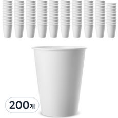 대한웰빙은박접시 무인쇄 테이크아웃 종이컵 240ml, 1개입, 200개