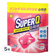 갓성비 슈퍼큐 플라워 코튼 실내건조 고농축 대용량 캡슐세제