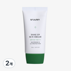 아르비엔 비건 무기자차 톤업 선크림 SPF50+ PA++++, 50ml, 2개